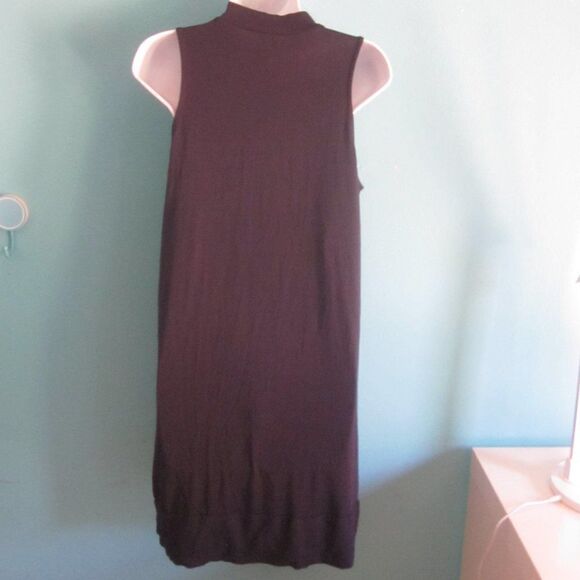 Michael Stars Size 2 Navy Blue Pullover Sleeveless Stretch Ruffle Accent Dress - Picture 12 of 12